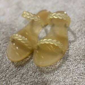 Stuart Weitzman Braida Sawyer jelly slide sandals